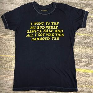 Brand new BIG BUD PRESS tee XS